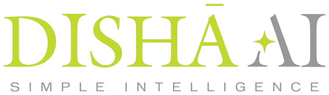 Disha AI Simple Intelligence logo, voice AI for Indian enterprises